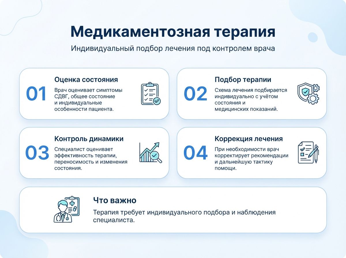Лечение СДВГ в Туймазы у детей и взрослыхинфографика